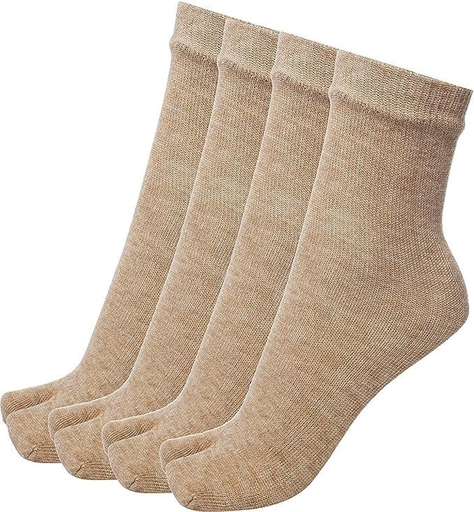 81wyw7BO0fL._SX679_ Women's Cotton Ankle Thumb Toe Socks - Image 1