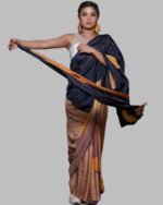 Colourblock Silk Saree - Image 3