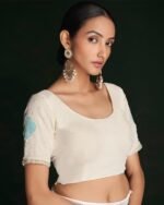 Embroidered Georgette Saree - Image 3